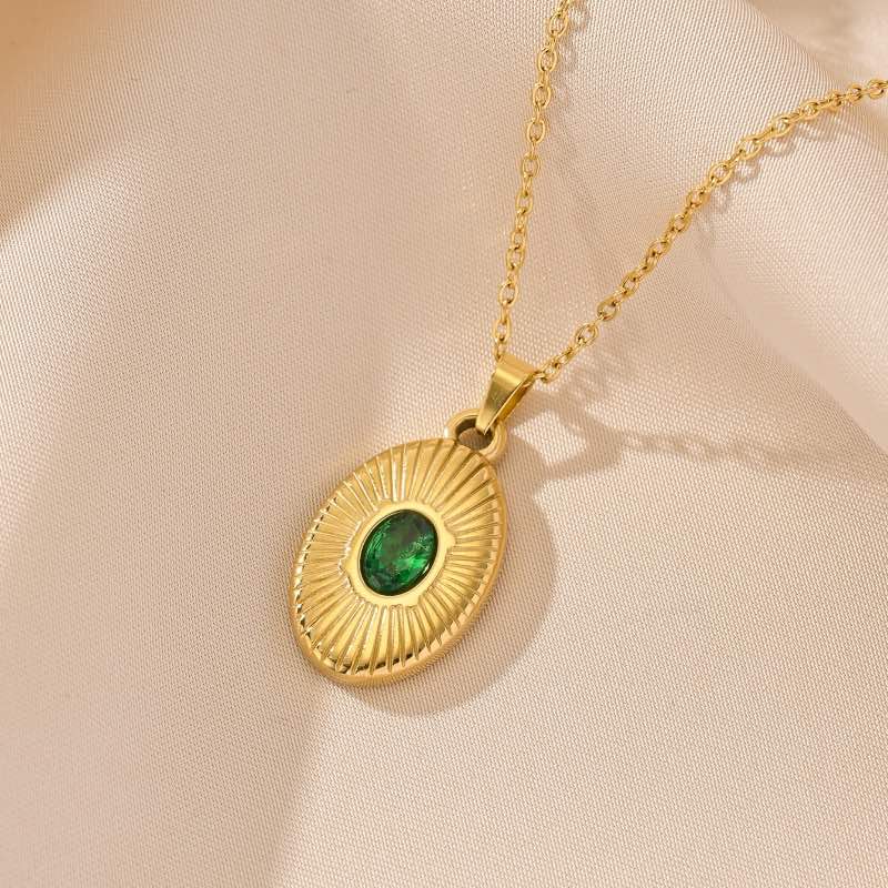 Eternal Radiance Necklace (Emerald Green)